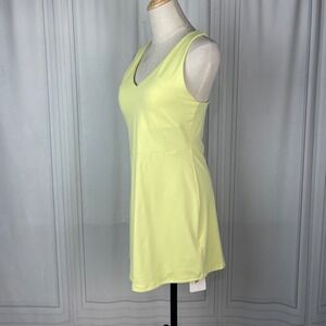 NWT Fabletics - On-The-Go Built-In Bra‎ Dress- Racerback - Yellow - Athletic - M